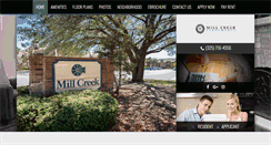 Desktop Screenshot of millcreek-apts.com